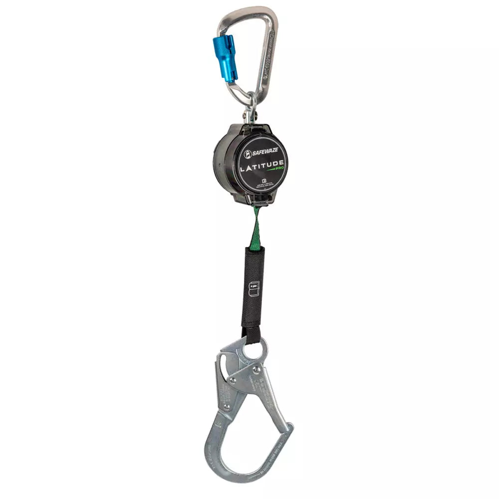 Latitude Pro 7′ Single Web SRL-P: Alu Carabiner 018-5014 Safewaze Rebar