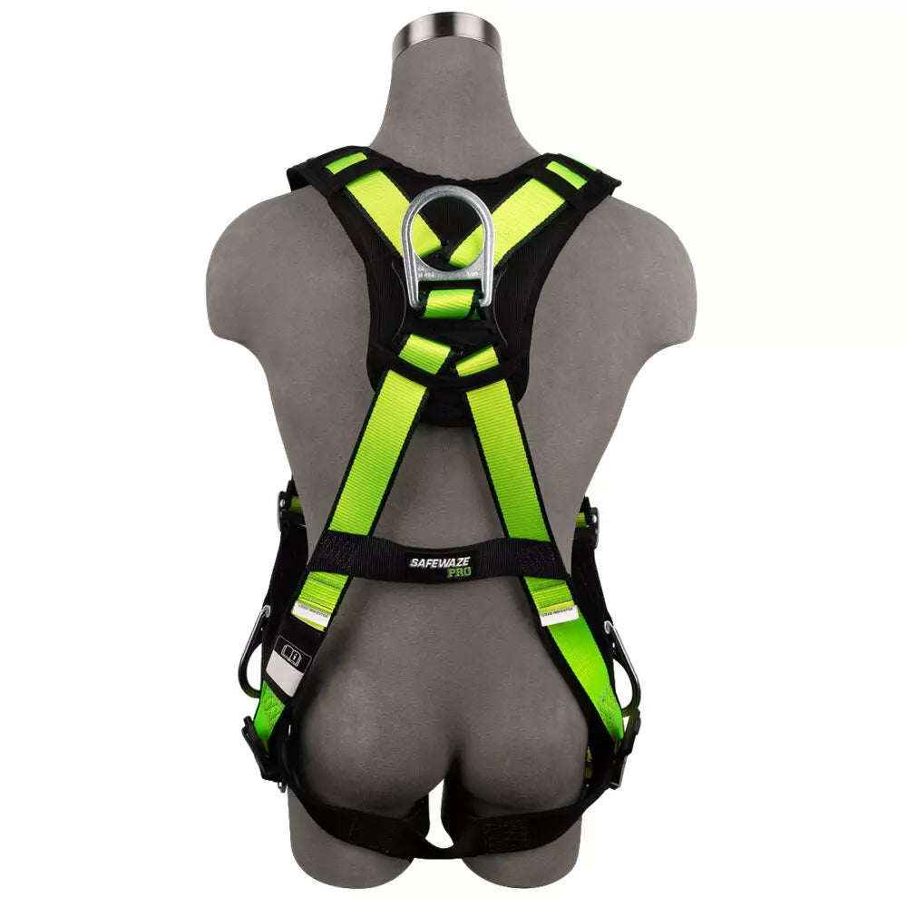 PRO Full Body Harness: 3D, MB Chest, FD, TB Legs Safewaze