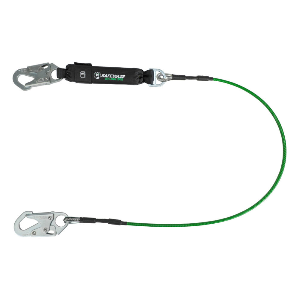 Leading Edge 6′ Energy Absorbing Lanyard: Snap Hook Safewaze