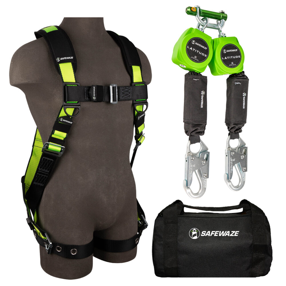 PRO Bag Combo: FS185 Harness, 019-5052 SRL-P, FS8125 Bag Safewaze