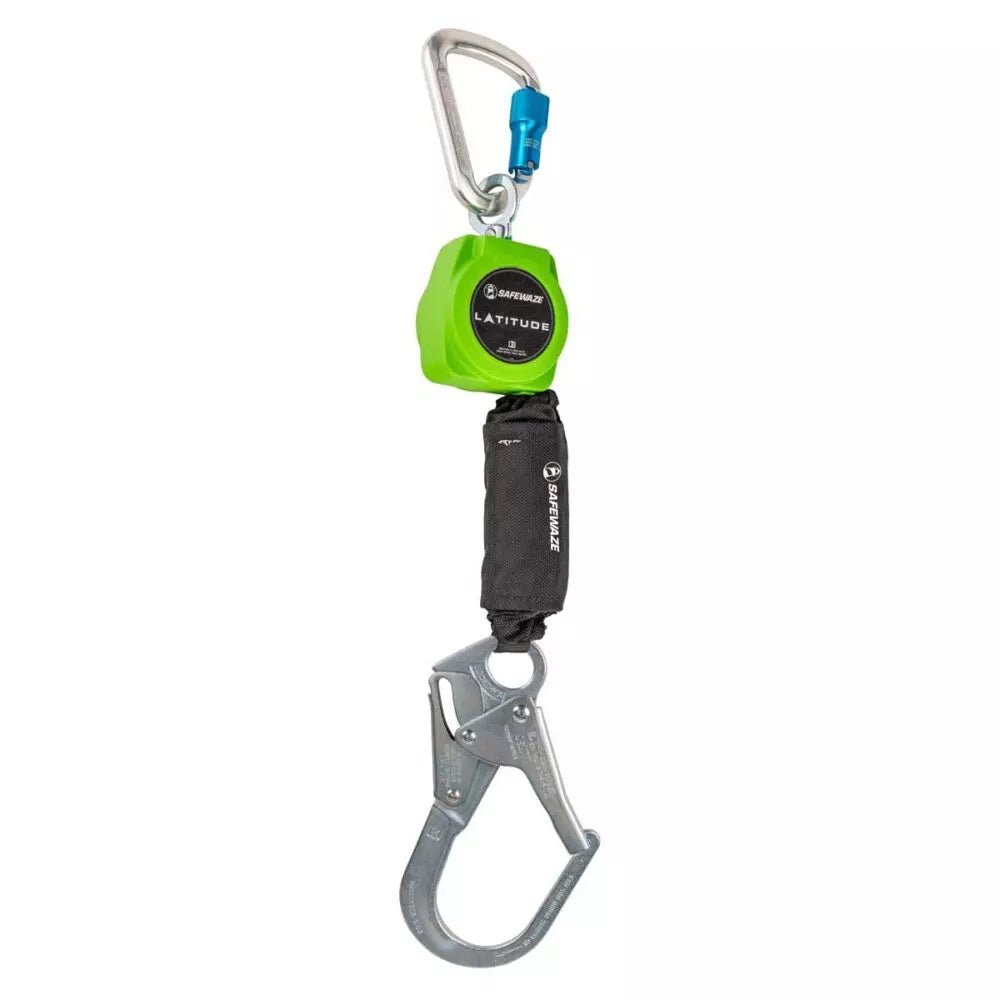 Latitude 6' Single Web SRL-P: Alu Carabiner, Hook 019-5050 Safewaze Rebar
