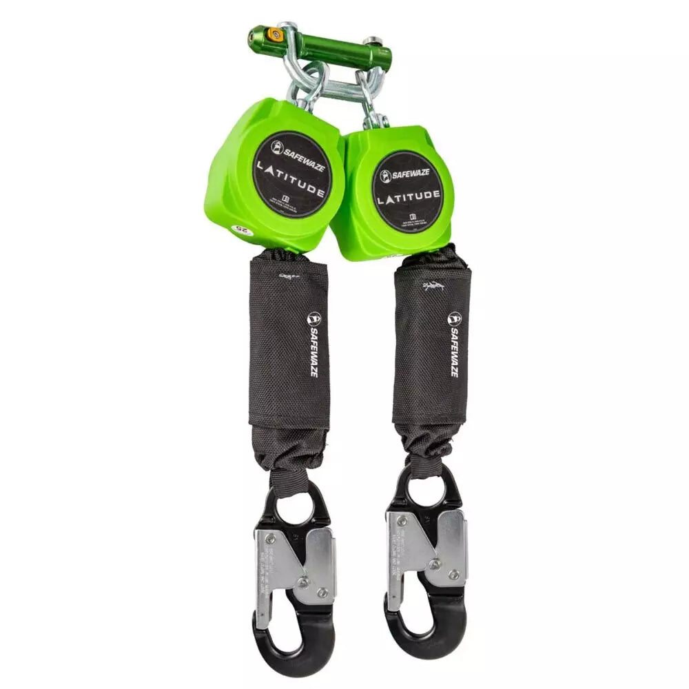 Latitude 6' Dual Web SRL-P: 9013 BWB, Hooks 019-5053 Safewaze Alu Snap