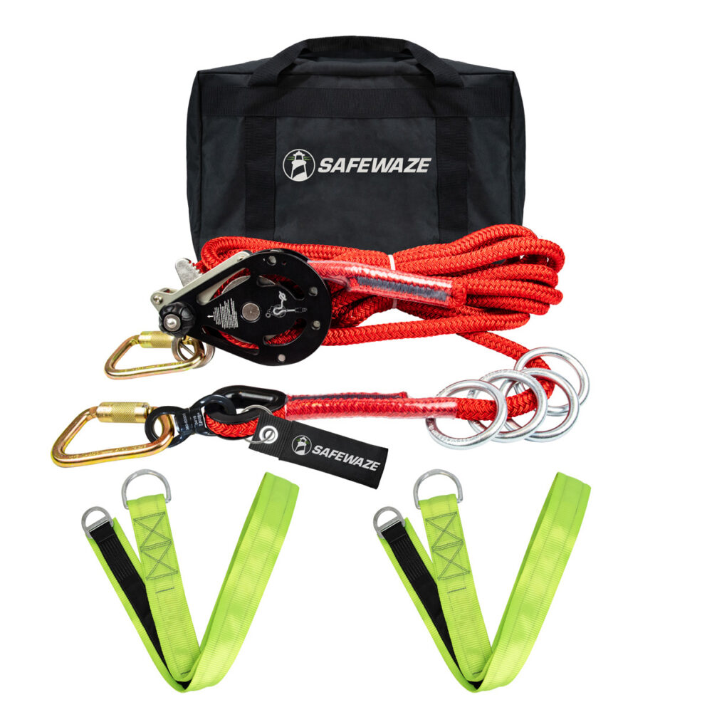 30'/60'/80'/100' 4-Person Rope HLL: Cross Arm Straps Safewaze