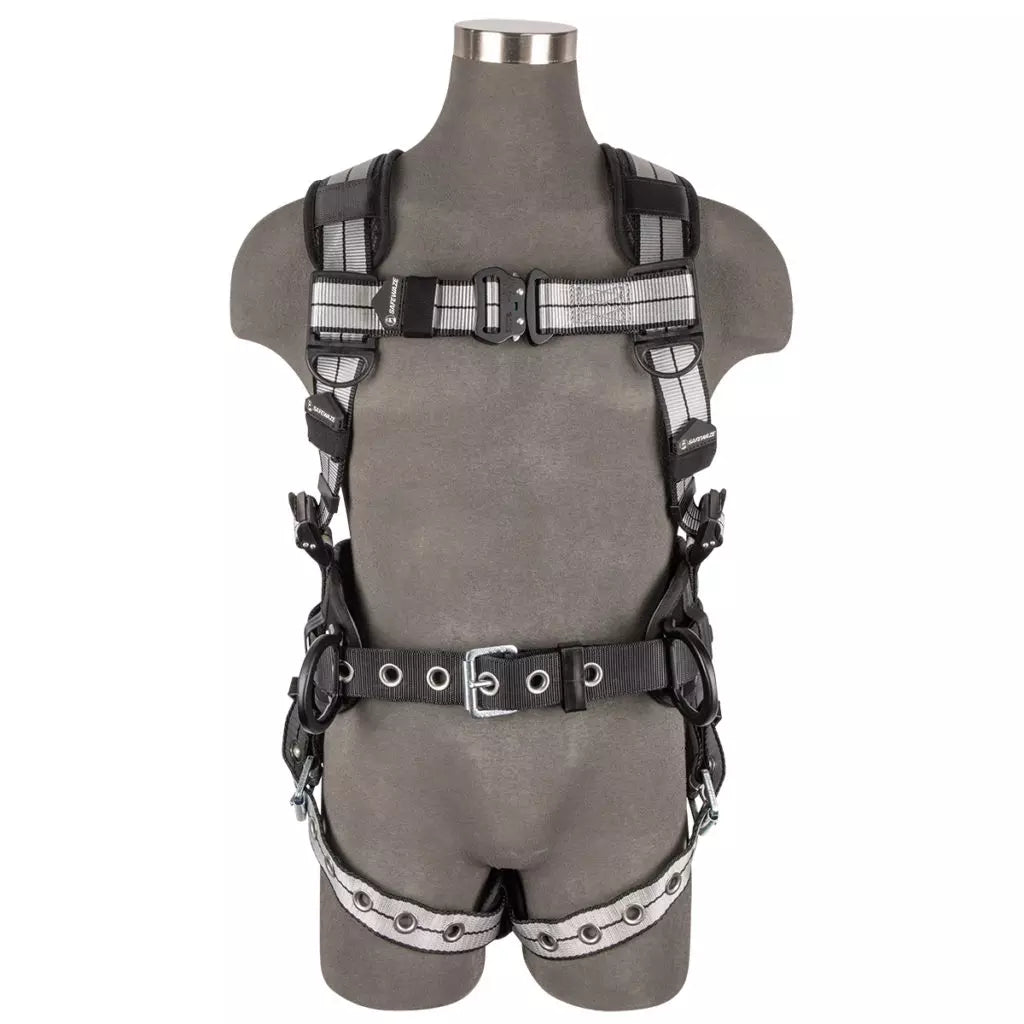 PRO+ Slate Construction Harness: Alu 3D, Alu QC Chest, TB Legs Safewaze