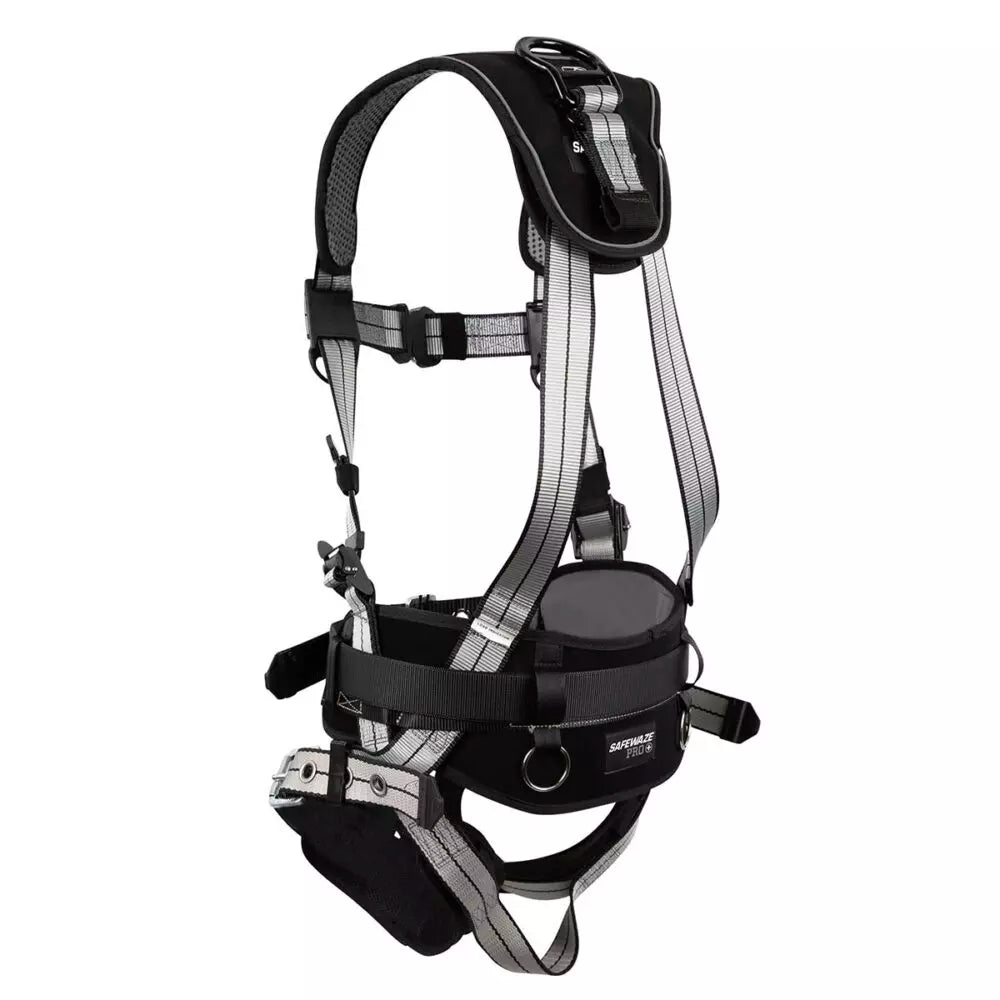 PRO+ Slate Construction Harness: Alu 1D, Alu QC Chest, TB Legs Safewaze