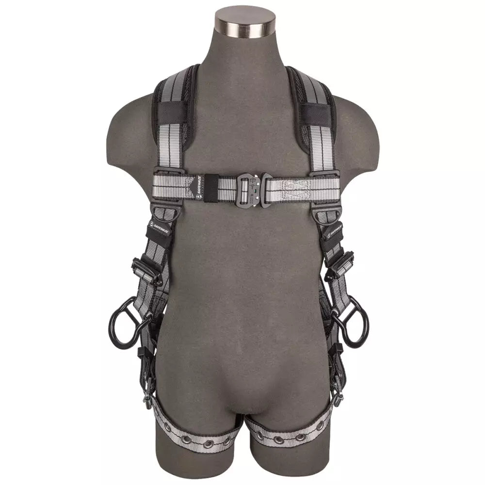 PRO+ Slate Full Body Harness: Alu 3D, Alu QC Chest, TB Legs Safewaze