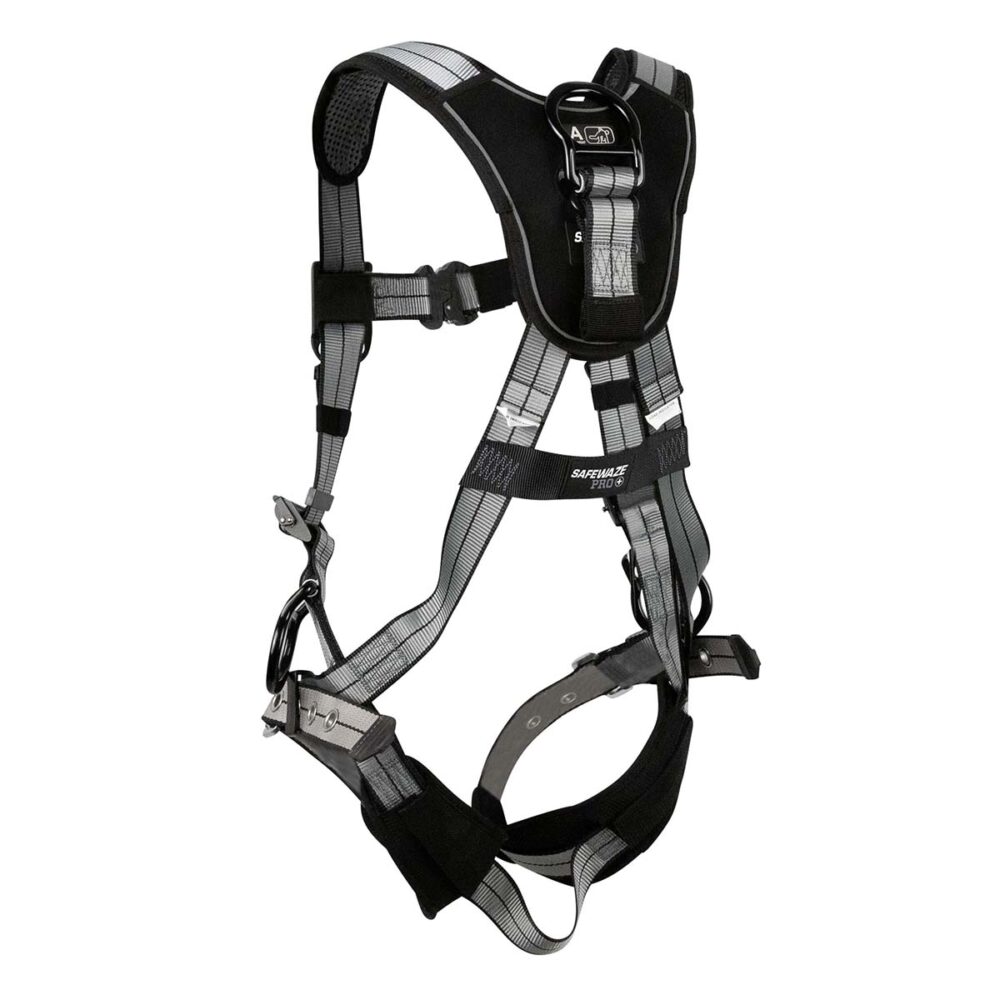 PRO+ Slate Full Body Harness: Alu 3D, Alu QC Chest, TB Legs Safewaze