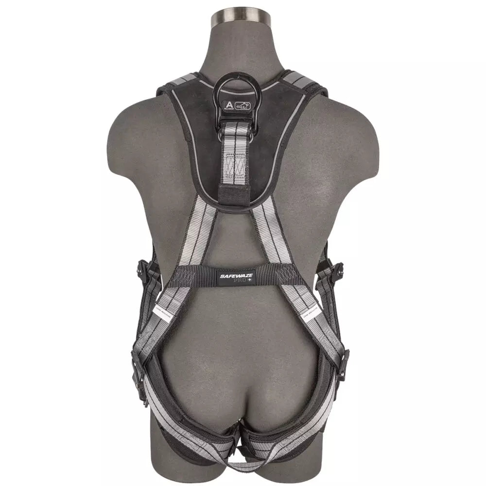 PRO+ Slate Full Body Harness: Alu 1D, Alu QC Chest, Alu FD, TB Legs Safewaze