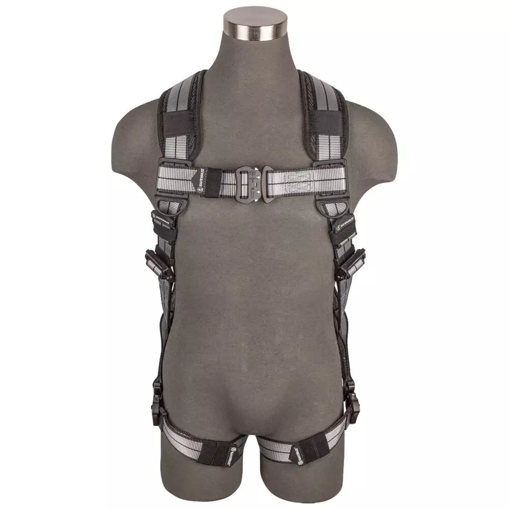PRO+ Slate Full Body Harness: Alu 1D, Alu QC Chest/Legs Safewaze