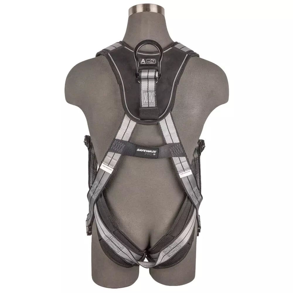 PRO+ Slate Full Body Harness: Alu 1D, Alu QC Chest/Legs Safewaze