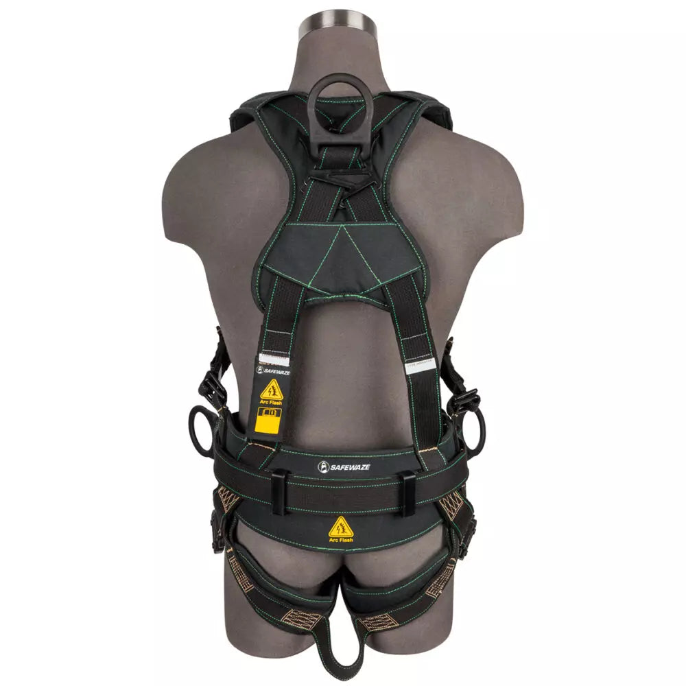 Arc Flash Construction Harness: DE 3D, DE QC Chest, DE FD, DE QC Legs Safewaze