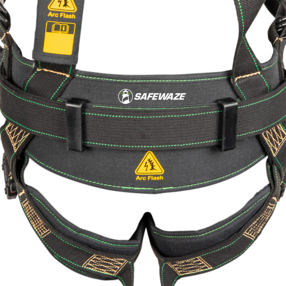 Arc Flash Construction Harness: DE 3D, DE QC Chest, DE FD, DE QC Legs Safewaze
