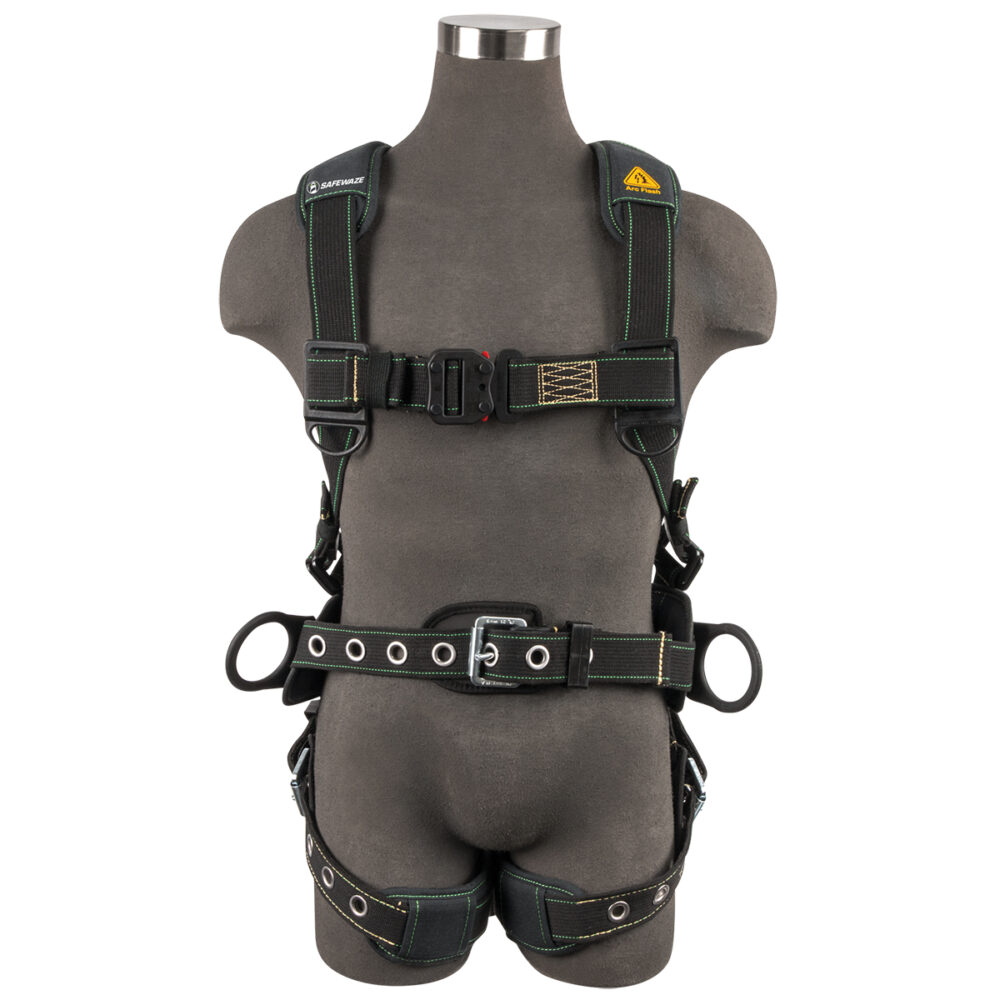 Arc Flash Construction Harness: DE 3D, DE QC Chest, TB Legs Safewaze
