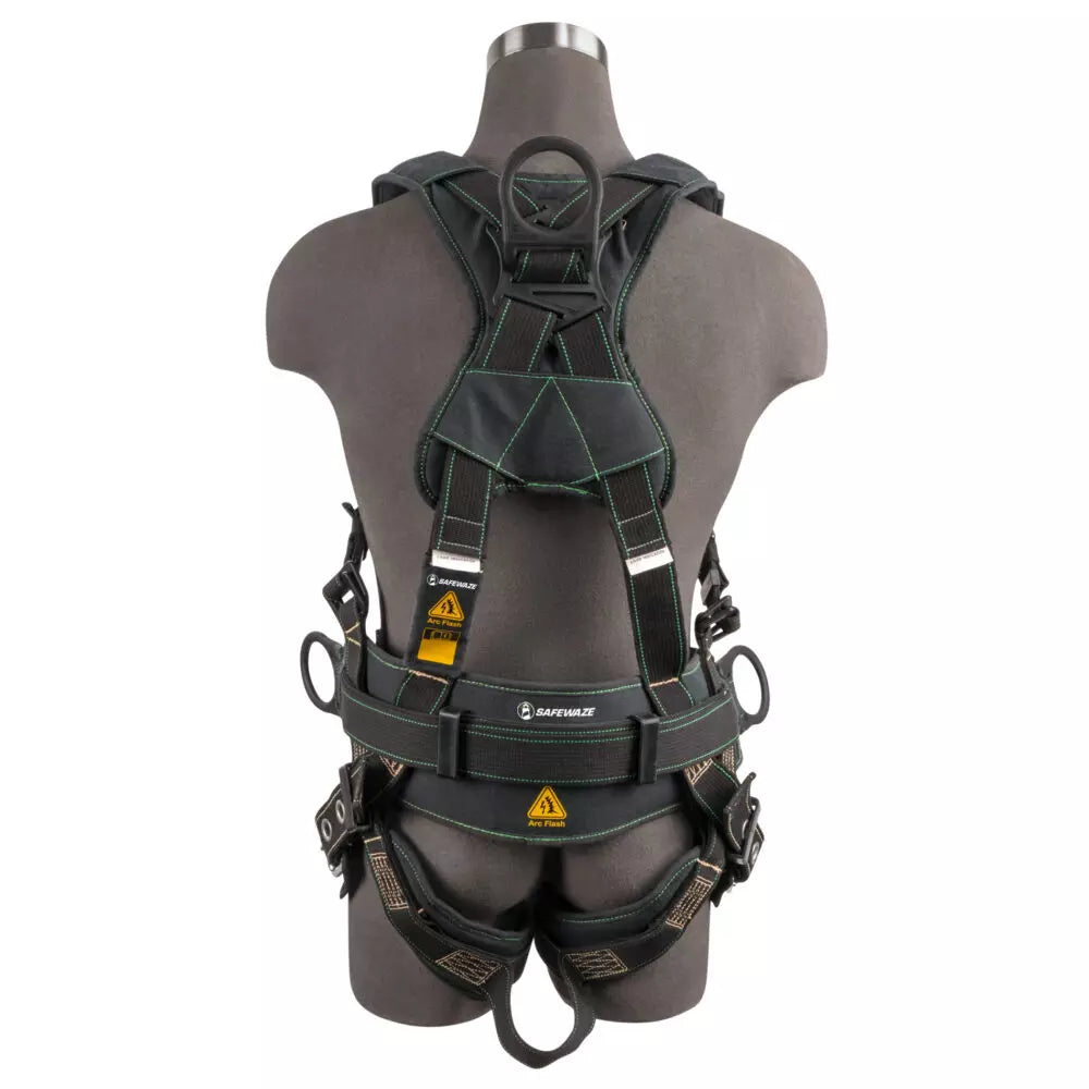 Arc Flash Construction Harness: DE 3D, DE QC Chest, TB Legs Safewaze