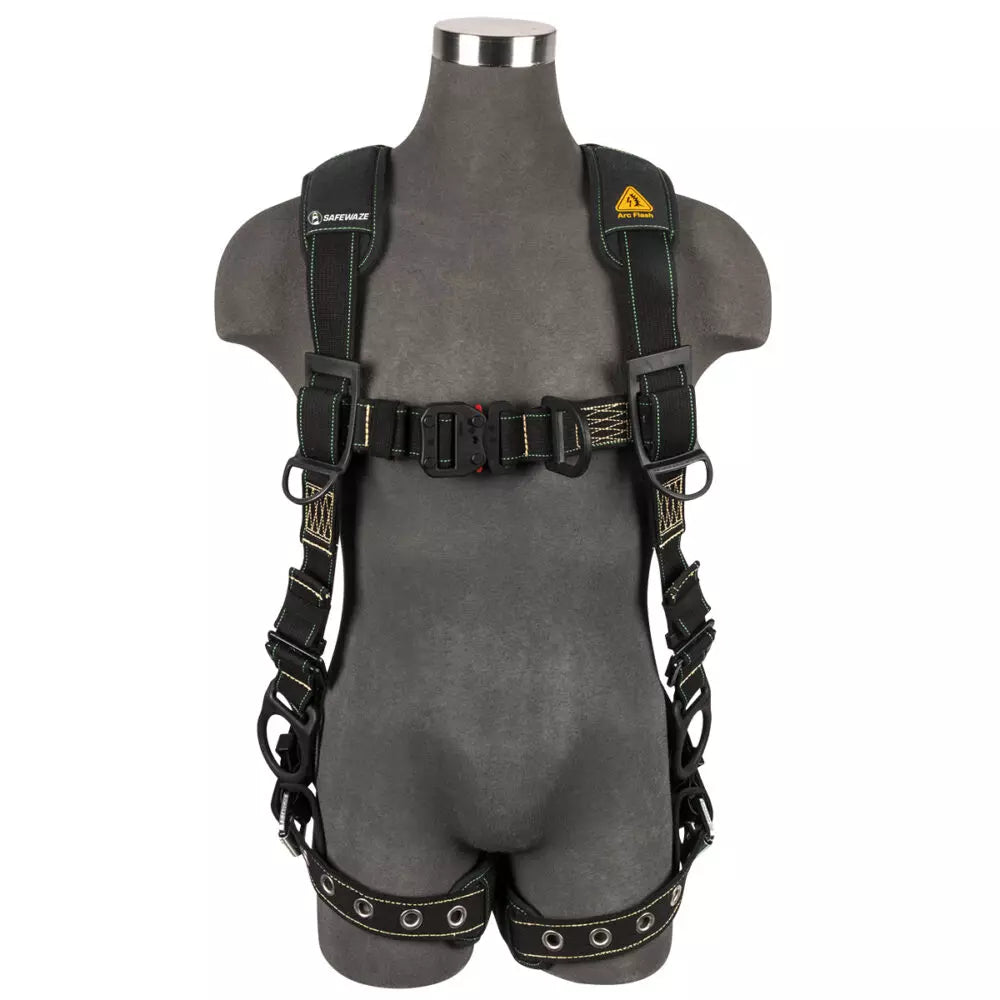 Arc Flash Full Body Harness: DE 3D, DE QC Chest, DE FD, TB Legs Safewaze