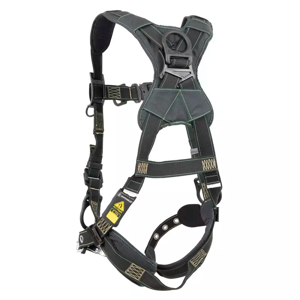 Arc Flash Full Body Harness: DE 3D, DE QC Chest, DE FD, TB Legs Safewaze
