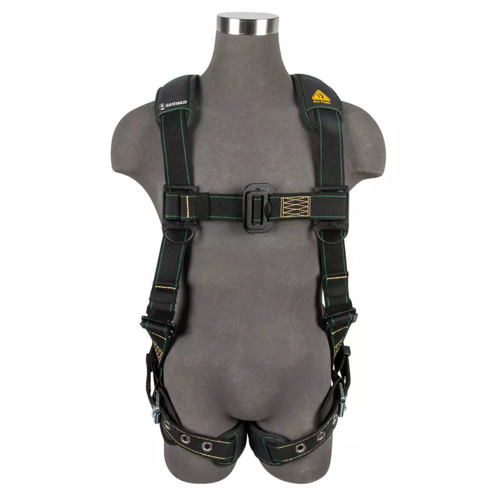 Arc Flash Full Body Harness: DE 1D, DE MB Chest, TB Legs Safewaze