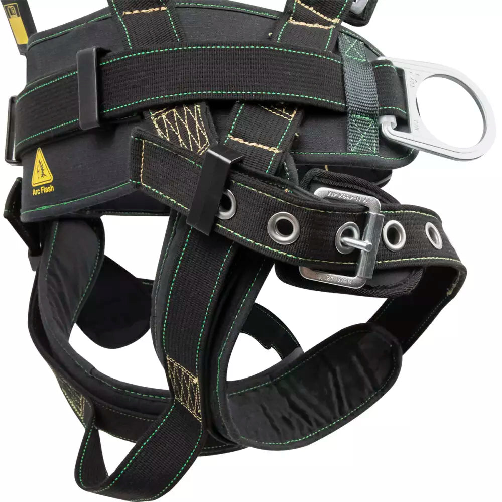Arc Flash Construction Harness: 3D, MB Chest, TB Legs Safewaze