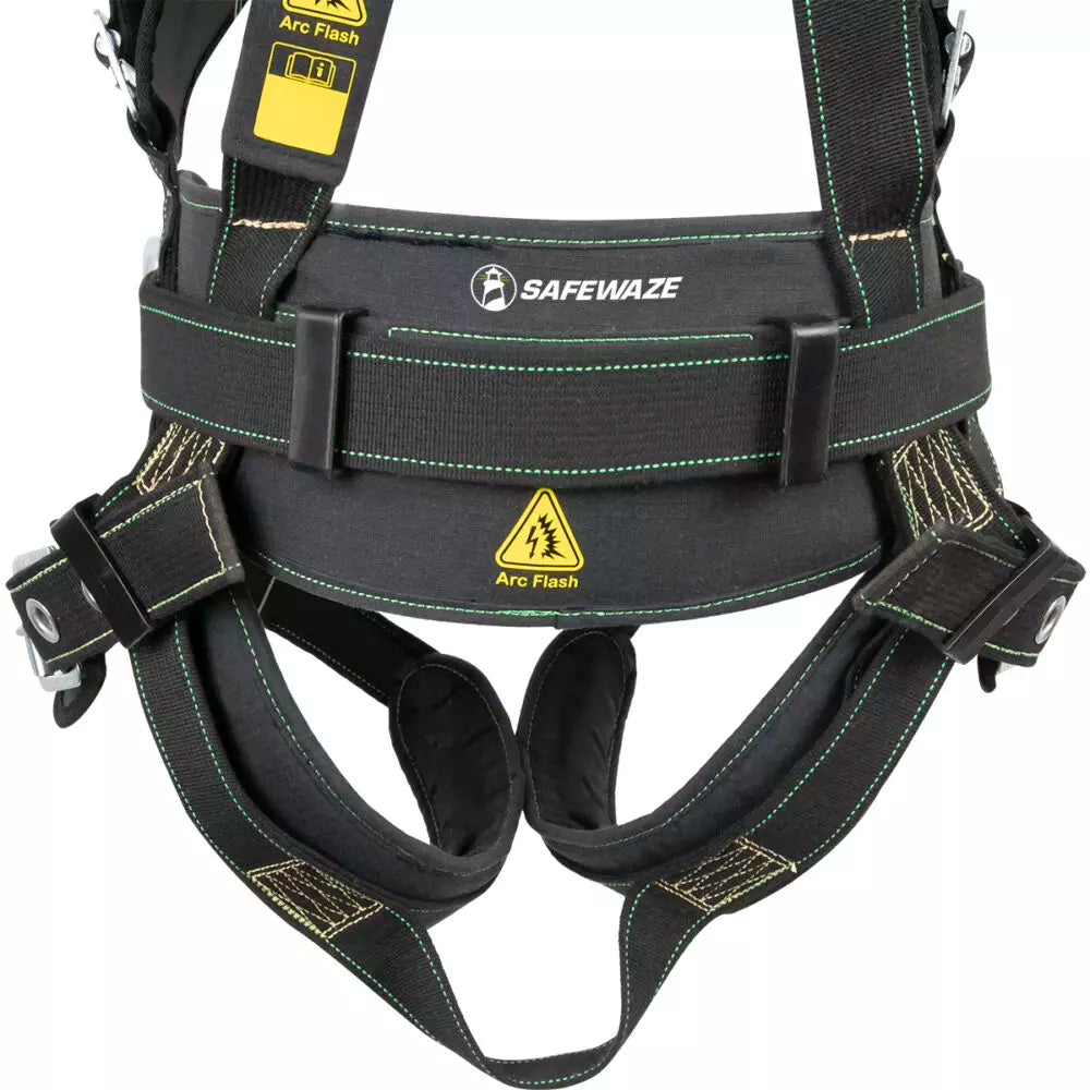 Arc Flash Construction Harness: 3D, MB Chest, TB Legs Safewaze