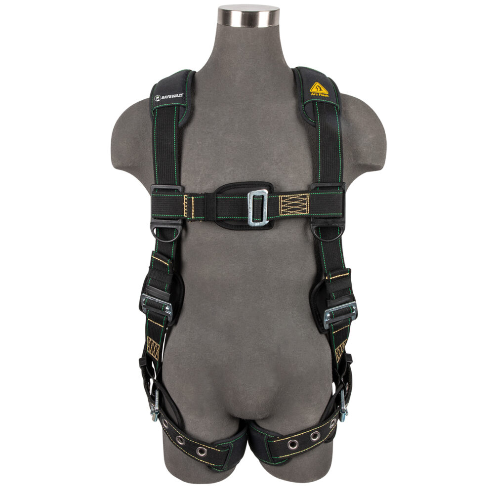 Arc Flash Full Body Harness: 1D, MB Chest, TB Legs Safewaze