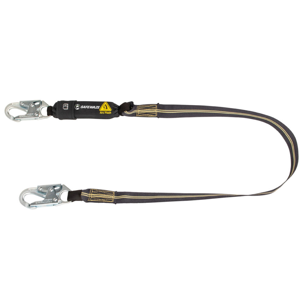 Arc Flash 6′ Energy Absorbing Lanyard: Aramid, Snap Hook Safewaze