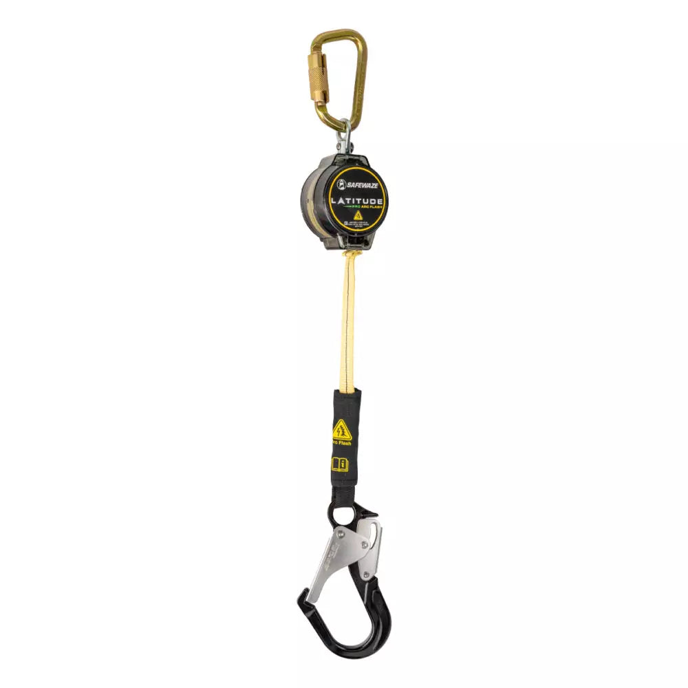 Latitude Pro Arc Flash 7′ Single Web SRL-P: Carabiner 020-5203 Safewaze Alu Rebar