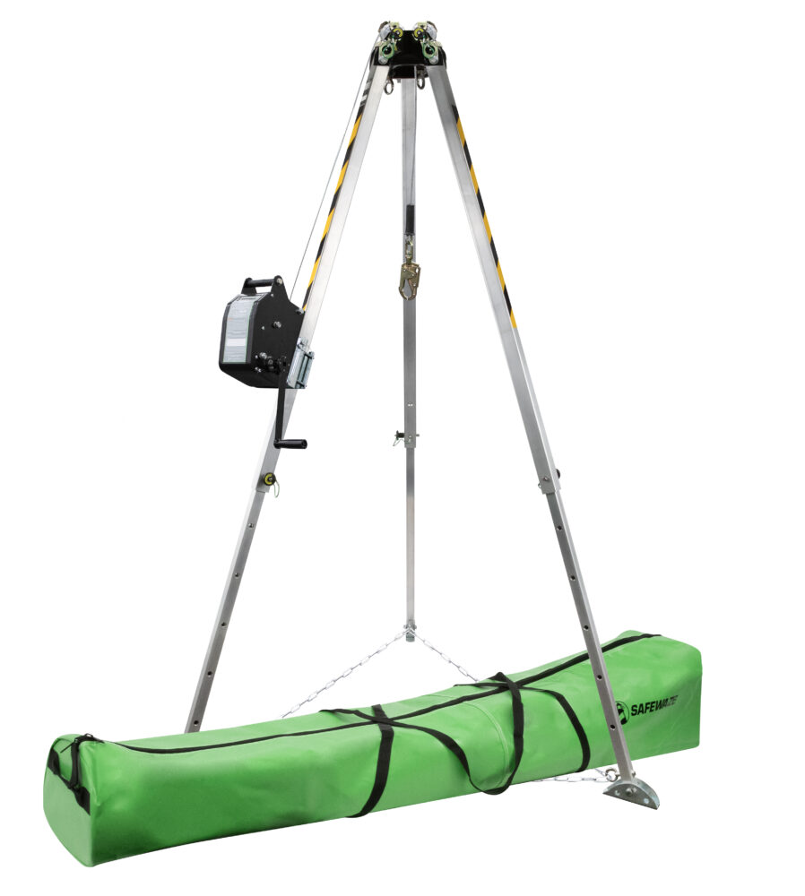 7′ Adjustable Tripod Kit, 65′ Personnel Winch Safewaze