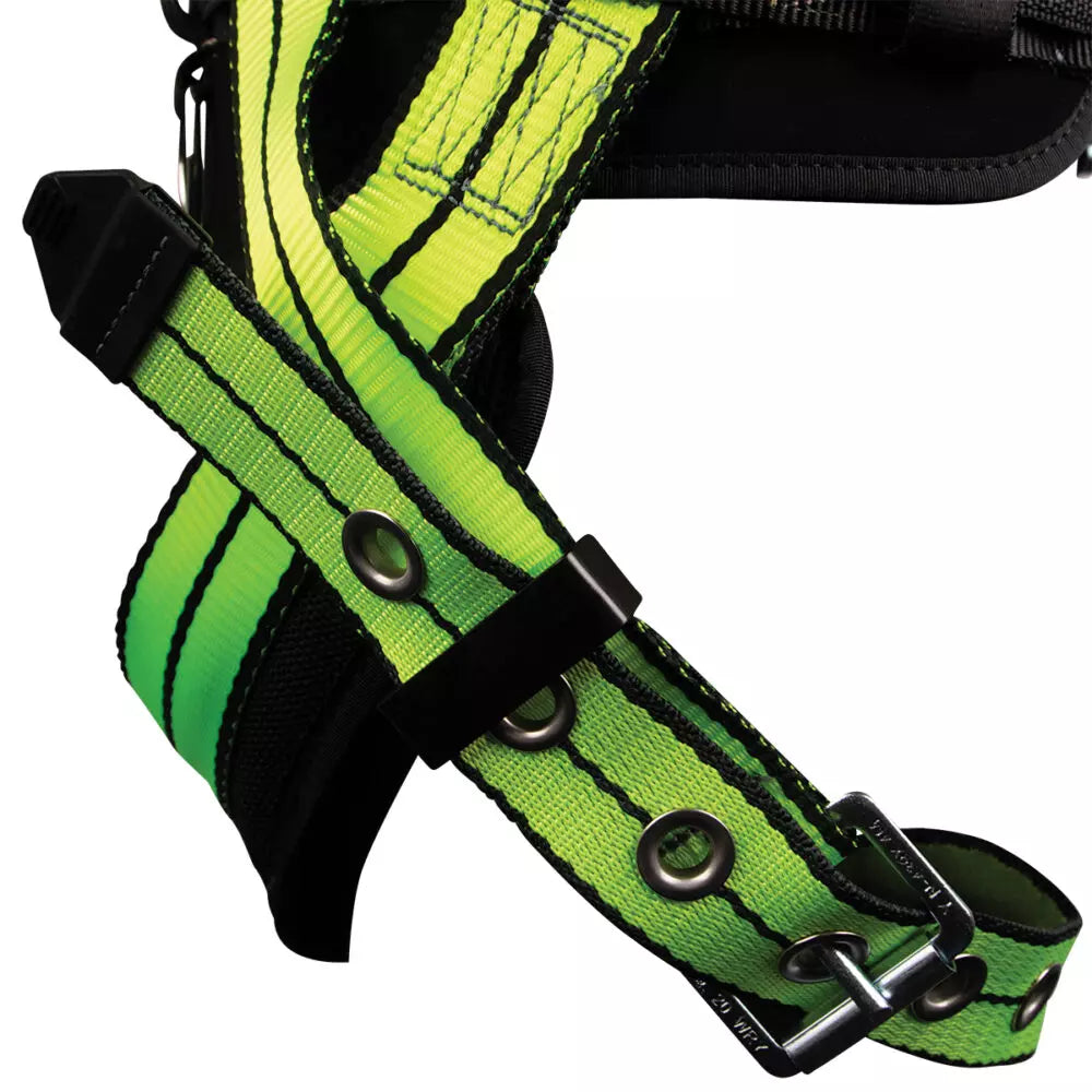 PRO+ Construction Harness: 1D, QC Chest, TB Legs Safewaze