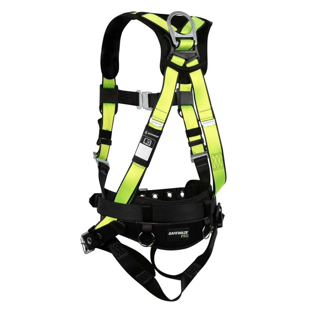 PRO Construction Harness: 1D, QC Chest, TB Legs Safewaze