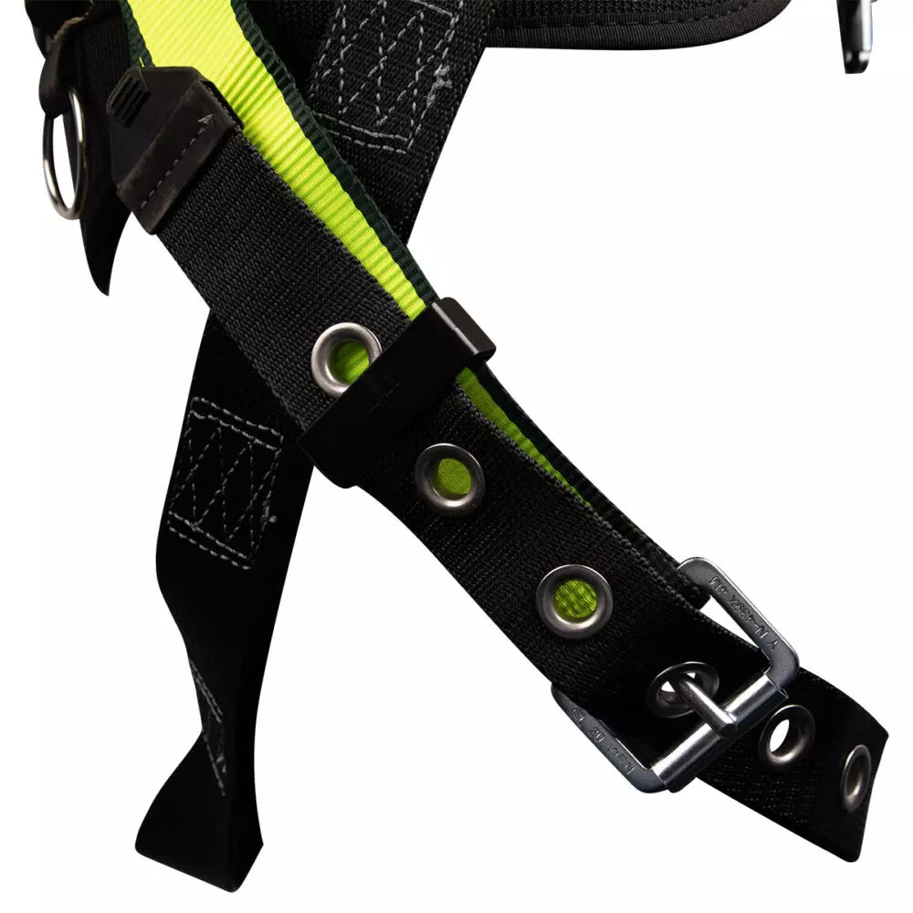 PRO Construction Harness: 1D, QC Chest, TB Legs Safewaze