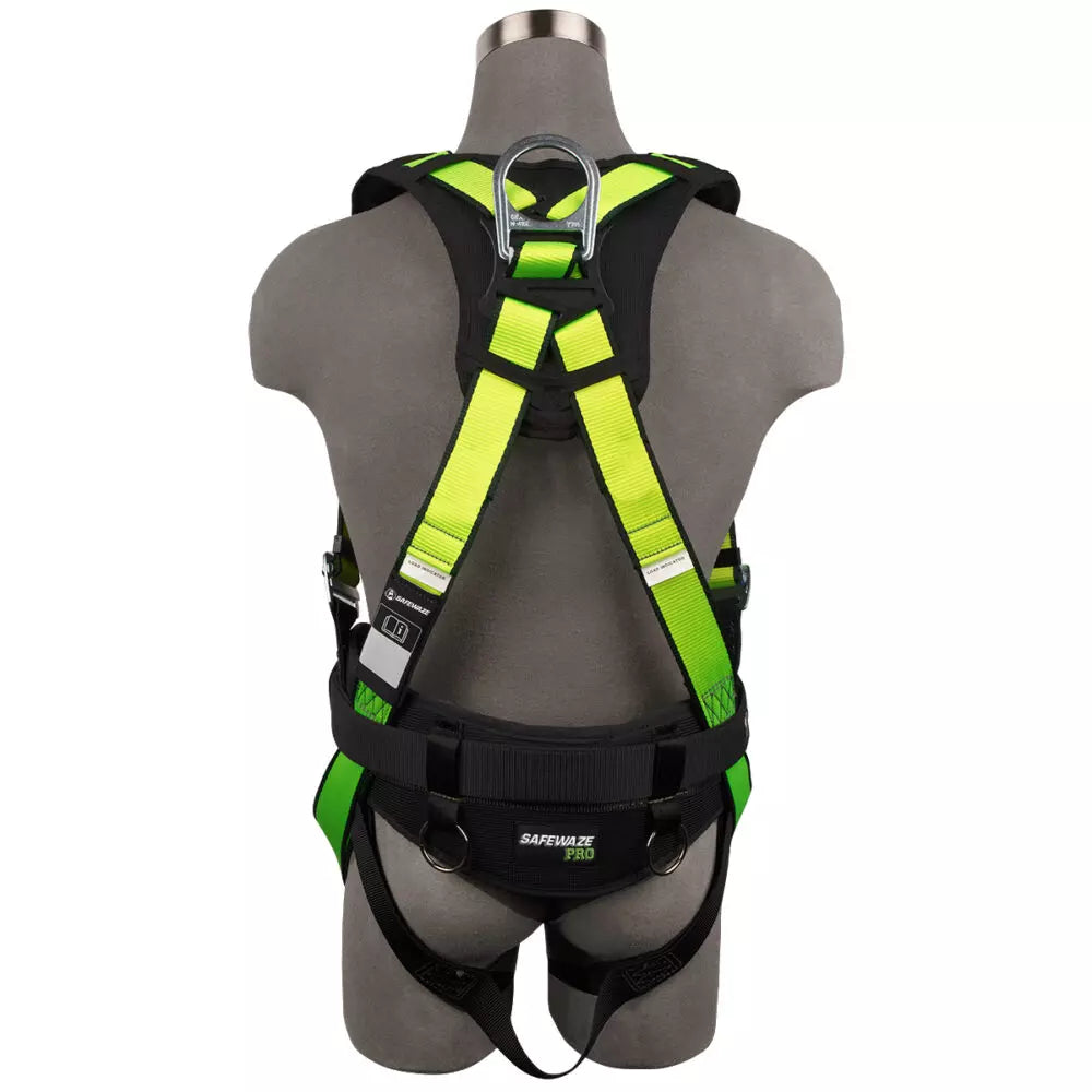 PRO Construction Harness: 3D, QC Chest/Legs Safewaze