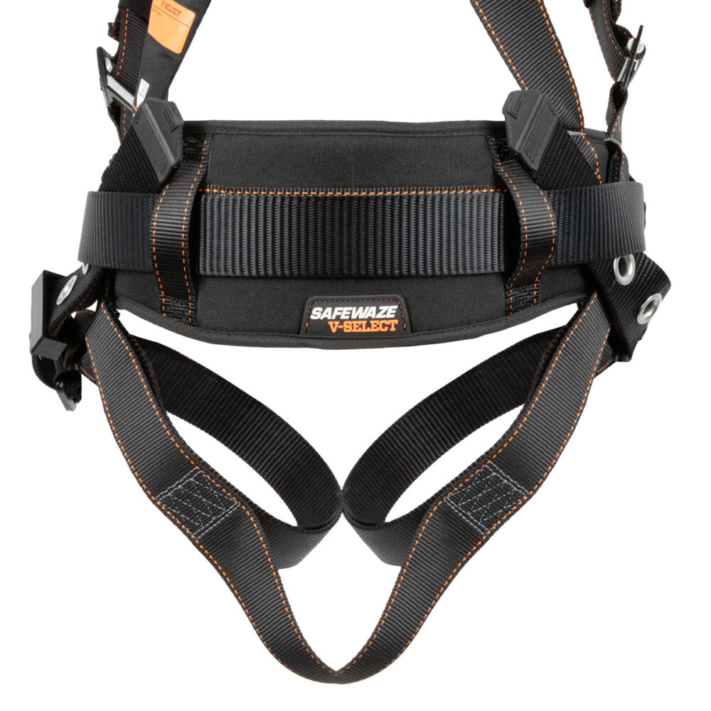 V-Select Construction Harness: 1D, QC Chest, TB Legs Safewaze