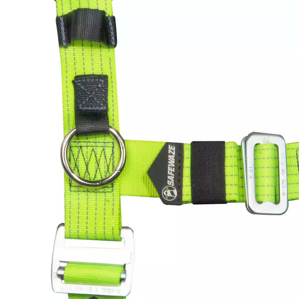 Reflective Full Body Harness: 1D, MB Chest, TB legs, Mining belt Safewaze