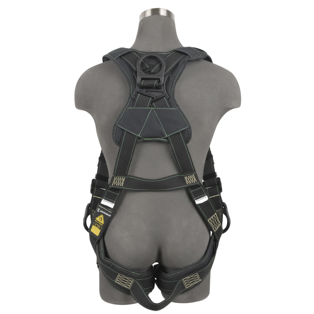 Arc Flash Full Body Harness: DE 3D, DE QC Chest/Legs Safewaze