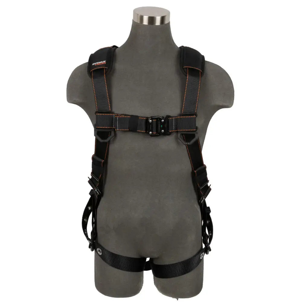 V-Select Full Body Harness: 1D, QC Chest, TB Legs Safewaze