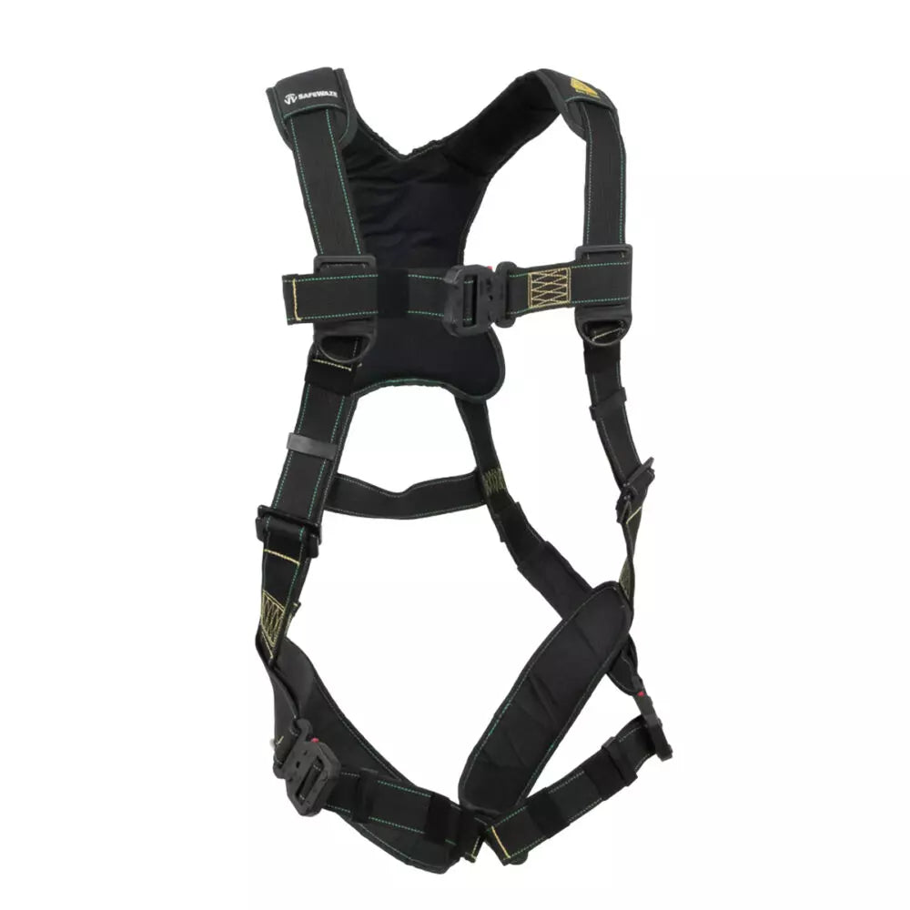 Arc Flash Full Body Harness: DE 1D, DE QC Chest/Legs Safewaze