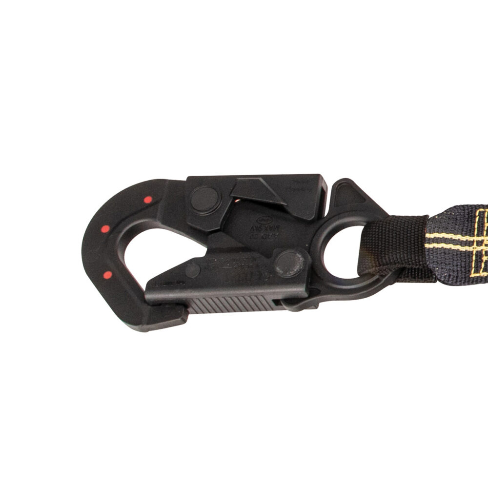 Arc Flash 6′ Energy Absorbing Lanyard: Aramid, Dielectric Snap Hook, Soft Loop Safewaze