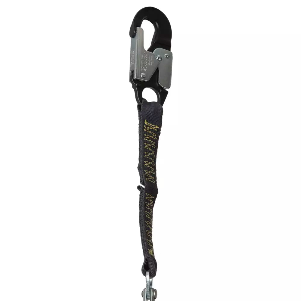 Latitude Pro Arc Flash 7′ Single Web SRL-P: 13″ Aramid Ext. w/Alu Snap Hook, Alu Captive Eye Carabiner Safewaze