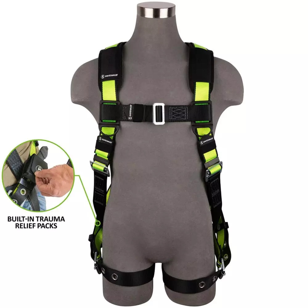 PRO Full Body Harness: 1D, MB Chest, TB Legs, Trauma Relief Safewaze