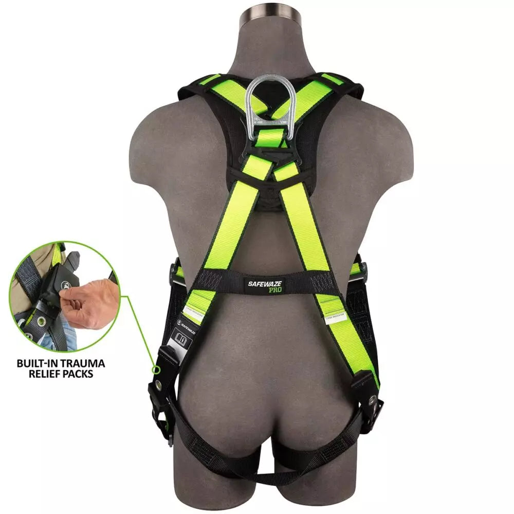 PRO Full Body Harness: 1D, MB Chest, TB Legs, Trauma Relief Safewaze