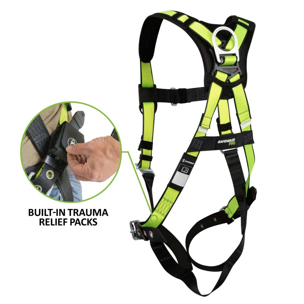 PRO Full Body Harness: 1D, MB Chest, TB Legs, Trauma Relief Safewaze