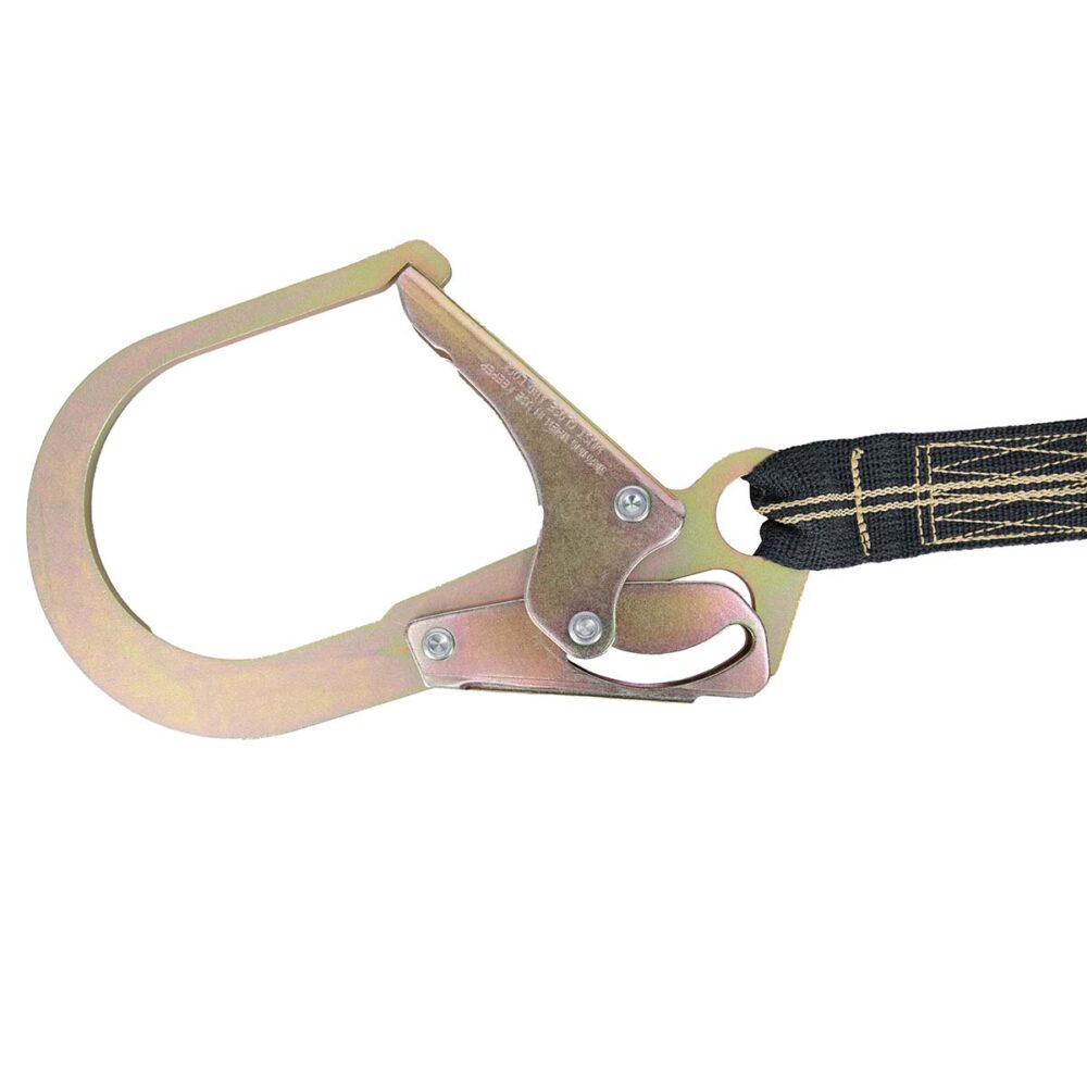 Arc Flash 6′ Energy Absorbing Lanyard: 12’FF, Aramid, Dual Leg, Tower Rebar Hook Safewaze