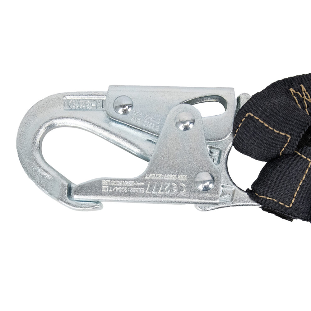 Arc Flash 6′ Internal Energy Absorbing Lanyard: Aramid, Dual Leg, Snap Hooks Safewaze