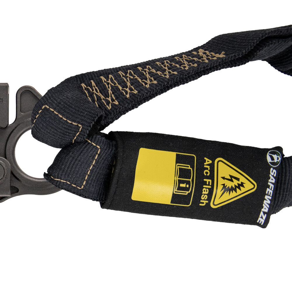 Arc Flash 6′ Internal Energy Absorbing Lanyard: Aramid, Dual Leg, Dielectric Snap Hooks Safewaze