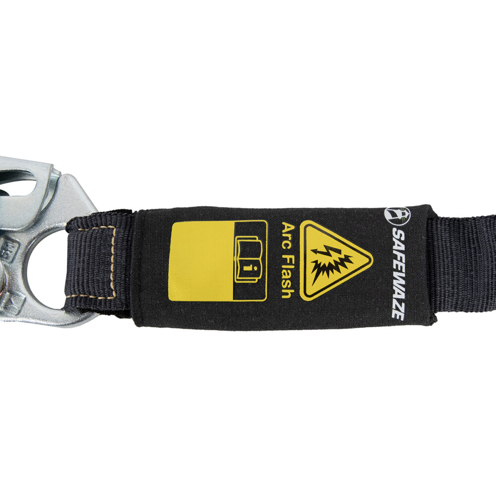 Arc Flash 6′ Internal Energy Absorbing Lanyard: Aramid, Rebar Hook Safewaze