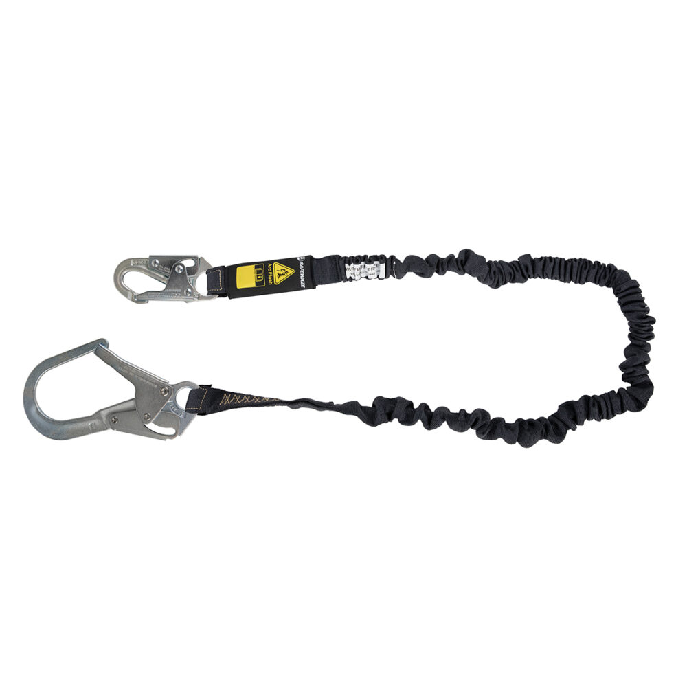 Arc Flash 6′ Internal Energy Absorbing Lanyard: Aramid, Rebar Hook Safewaze
