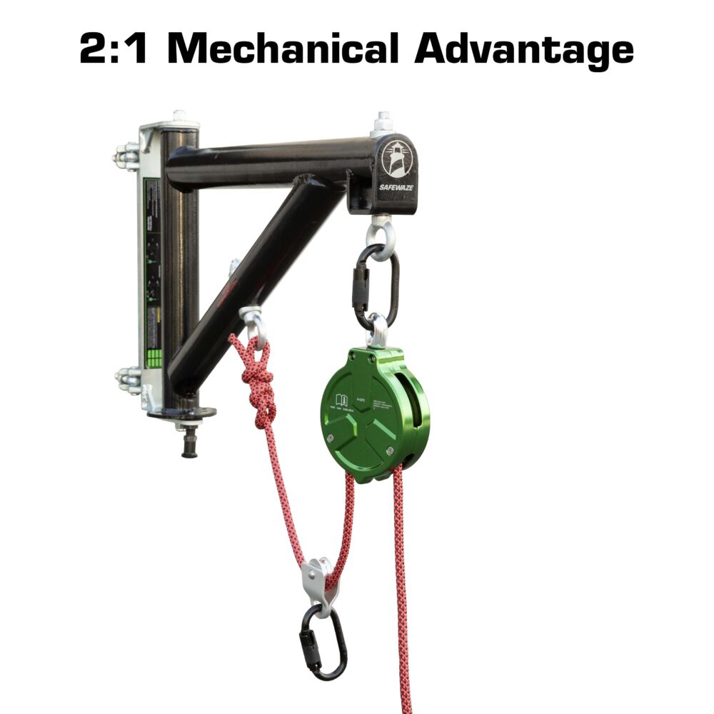 Mounted Material Lift System: 1.6”- 2” Clamps Safewaze
