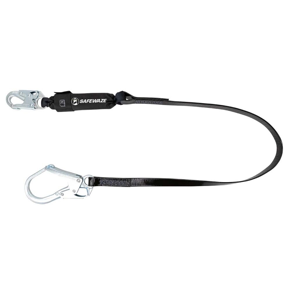 PRO-Shield 6′ Energy Absorbing Lanyard: Rebar Hook Safewaze