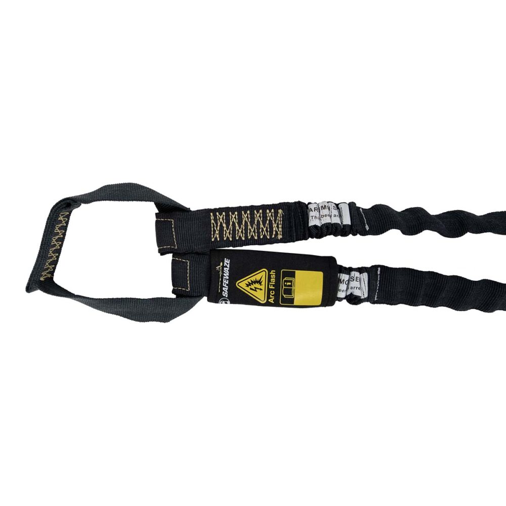 Arc Flash 6′ Internal Energy Absorbing Lanyard: Aramid, Dual Leg, Soft Loop, Alu Snap Hook Safewaze