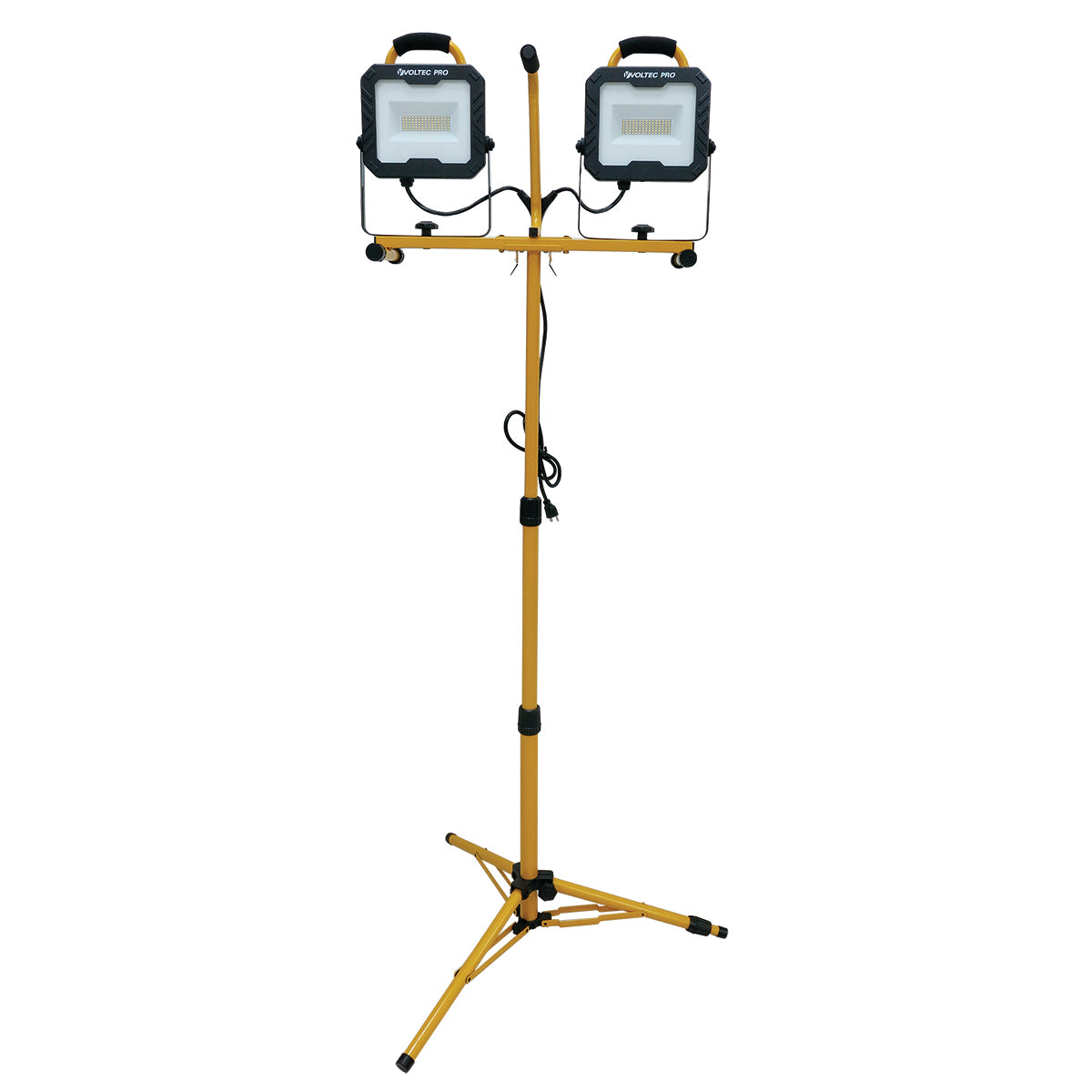 20,000 Lumen USB LED Dual Tripod Work Light – Portable Heavy-Duty Lighting Voltec